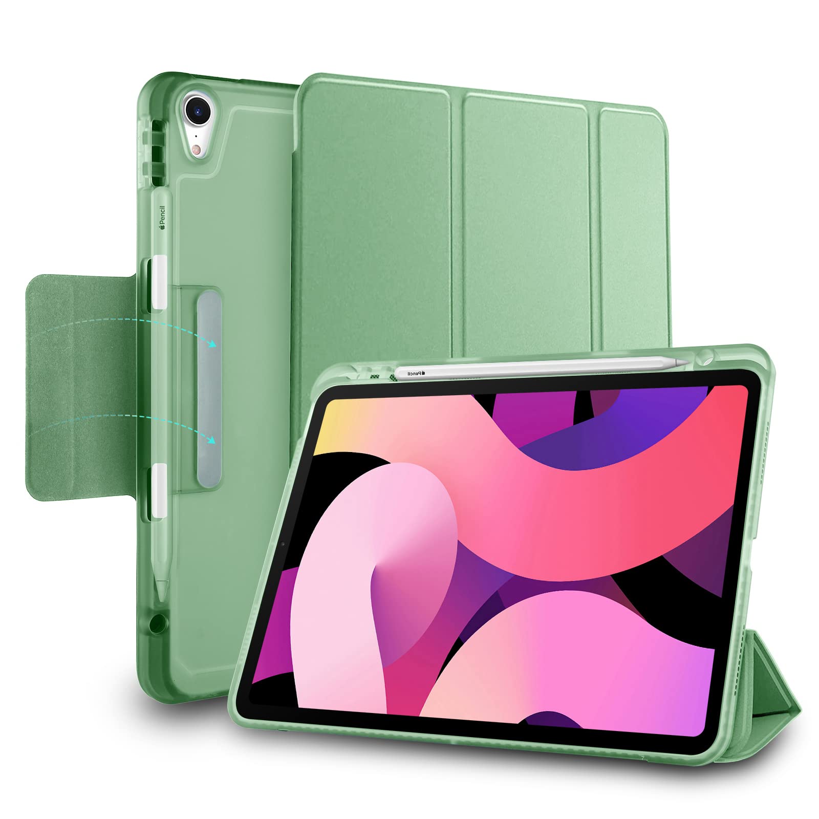 SwooK Case for iPad Air 5 5th / Air 4 4th Generation Case 10.9 2022/2020 [Shockproof/Pencil Holder] iPad A2588/A2589/A2591/A2316/A2324/A2325/A2072 Smart Stand Flip Cover Case (B08T5WV7C6) Amazon Price History, Amazon Price Tracker