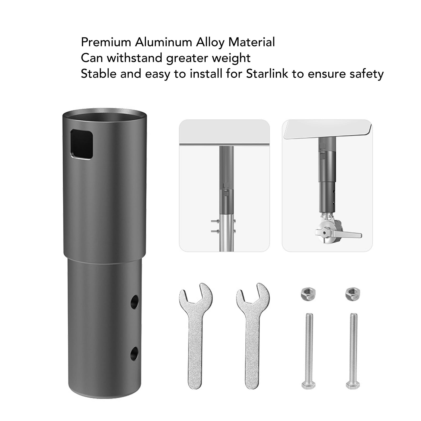 XLTTYWL Adattatore Per Tubo Starlink Gen3 - Montaggio Universale Per Pali Da 31-51mm - Foto 4