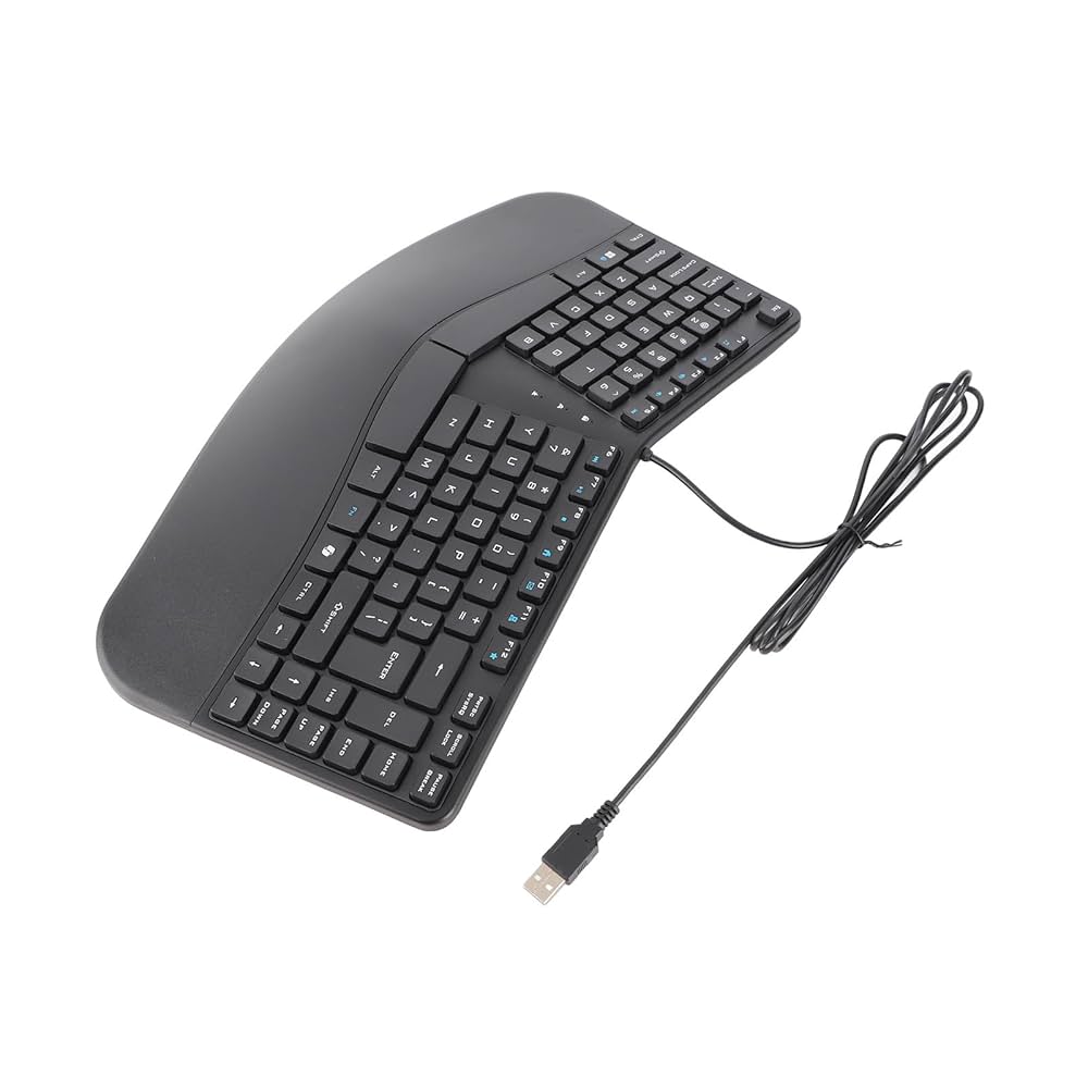 Amazon | エルゴノミクスキーボード USB有線分割キーボード Palm