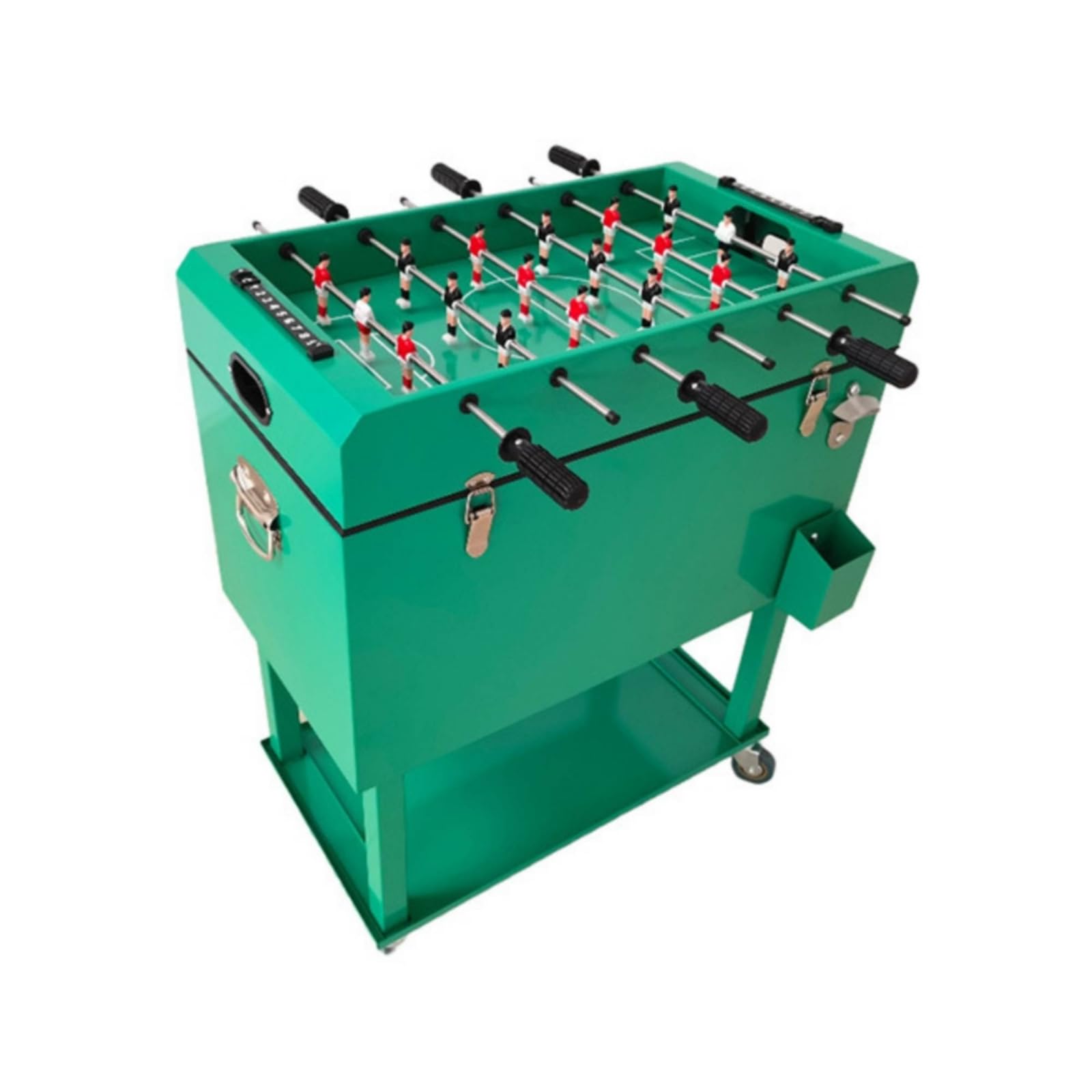 Nevera Isotérmica Exterior Carro Hielera Refrigerador Mesa Integrada Doble Función Refrigeración y Aislamiento Tapa Articulada Resistente Apta para