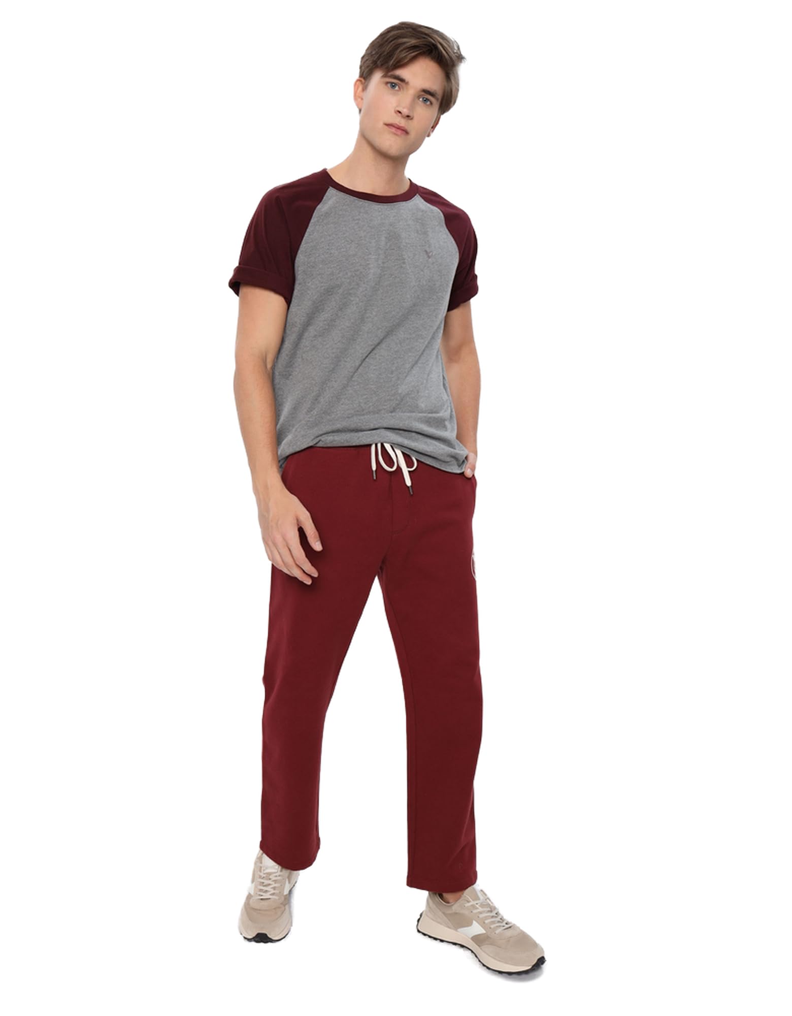 American EagleMens U-1162-3036-613 Super Soft Raglan T-Shirt