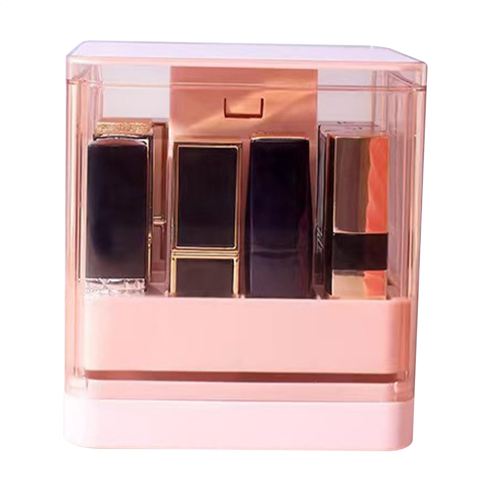 Rangement rouge à lèvres et parfum transparent pour maquillage et salle de bain compact