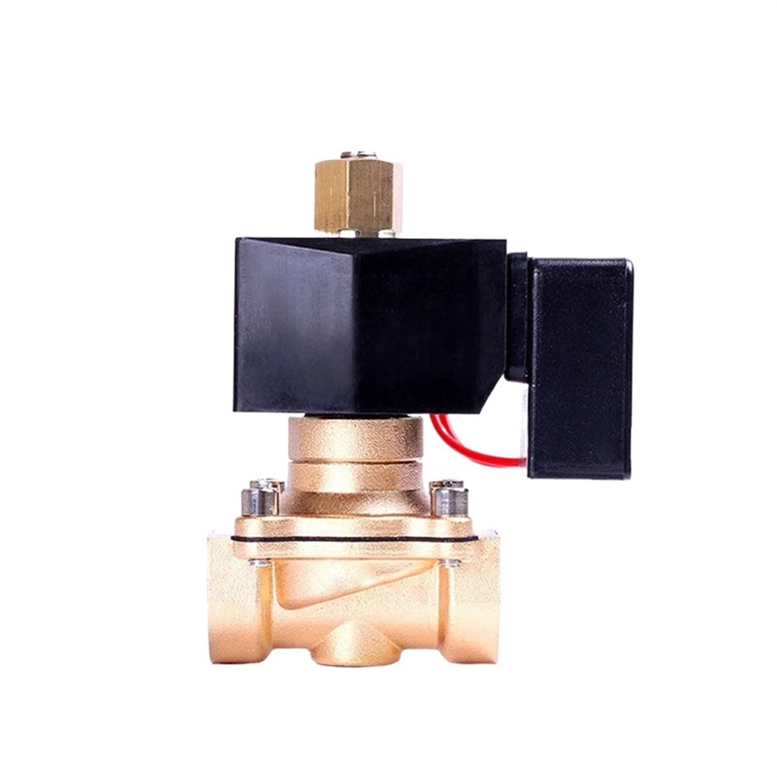 JNVFTCUX 3/4" Energy Saving Normally Open Solenoid Valve Brass Switch Water 220V 12V 24 Hours Energize Not Fever(BSP-220VAC)