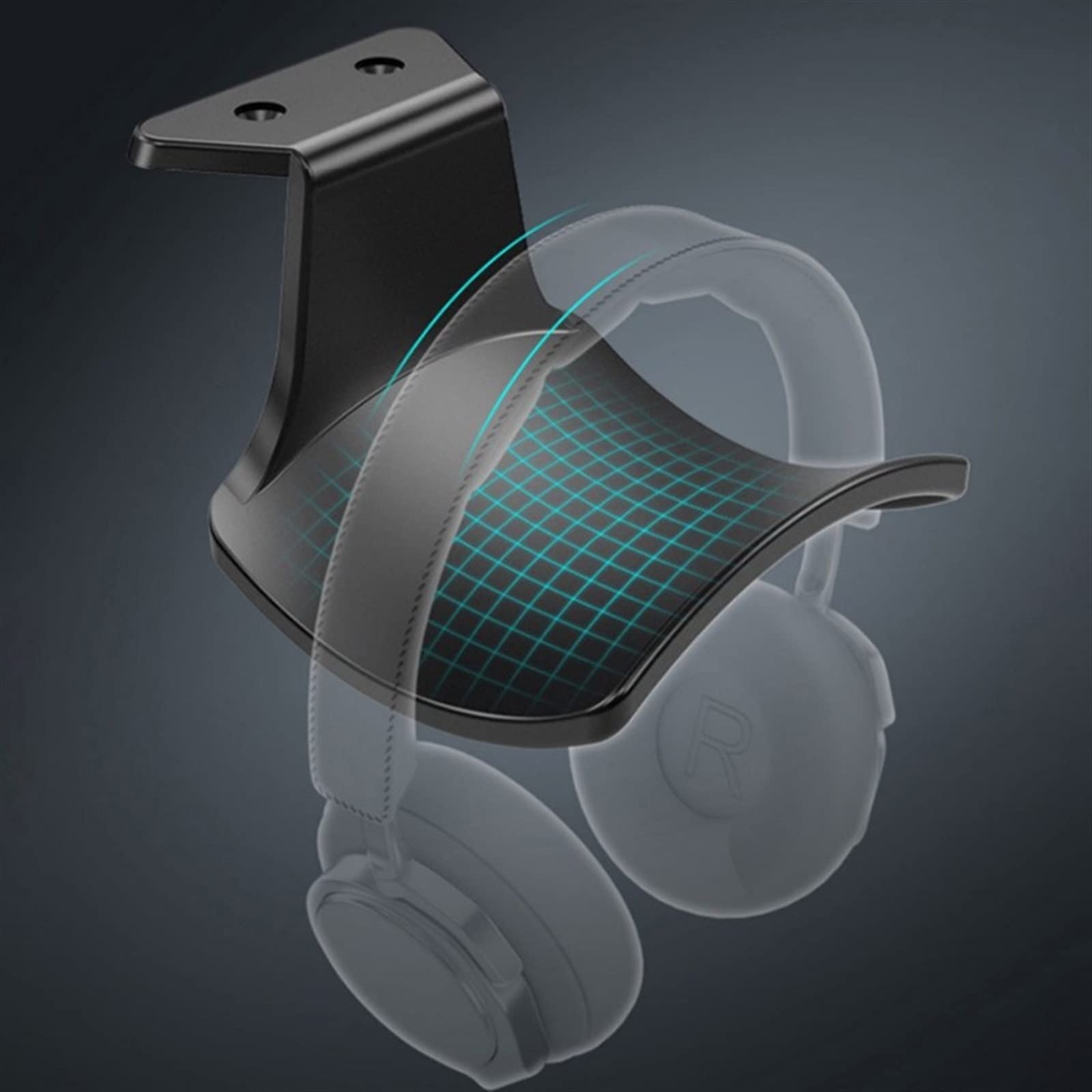 Supporto per cuffie, supporto universale per cuffie da gioco, espositore per auricolari per organizzare, accessorio da scrivania durevole ed elegante