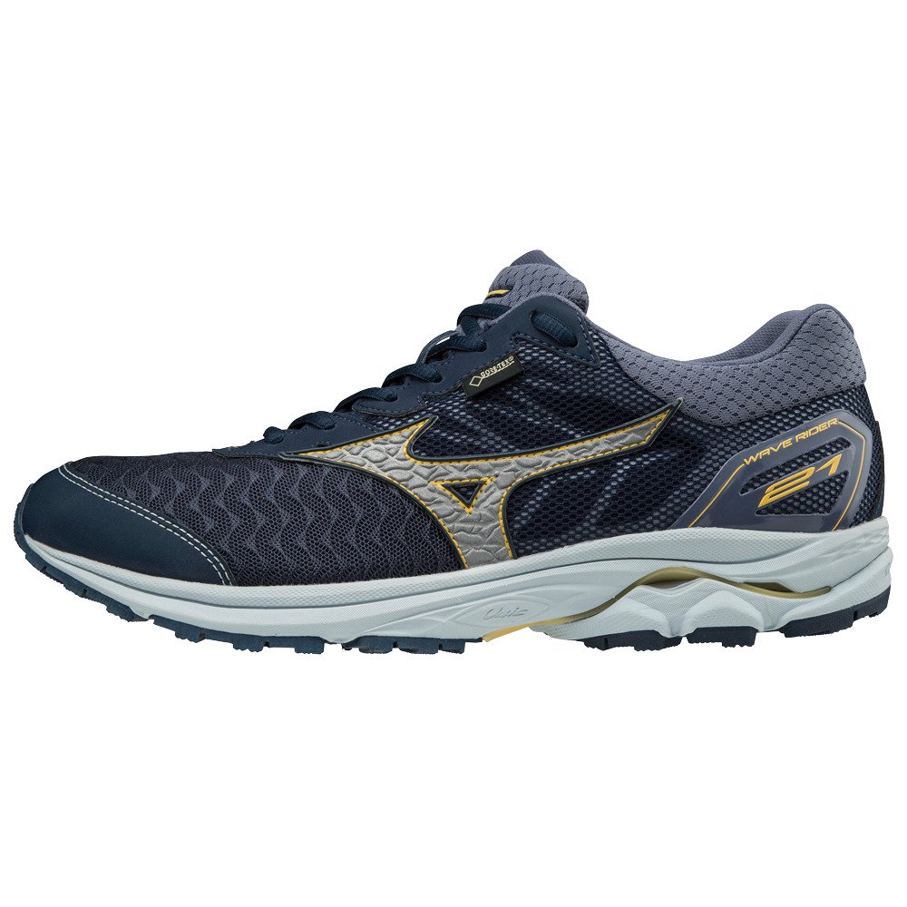 Mizuno Shoe J1Gc187403 Wave Rider 21 G-Tx Dblue/S - Size