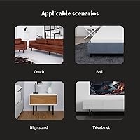 Vista 3 de Bitray Patas ajustables de aleación de aluminio de 10 pulgadas, patas ajustables para gabinete, mesa redonda y patas de sofá, 4 piezas