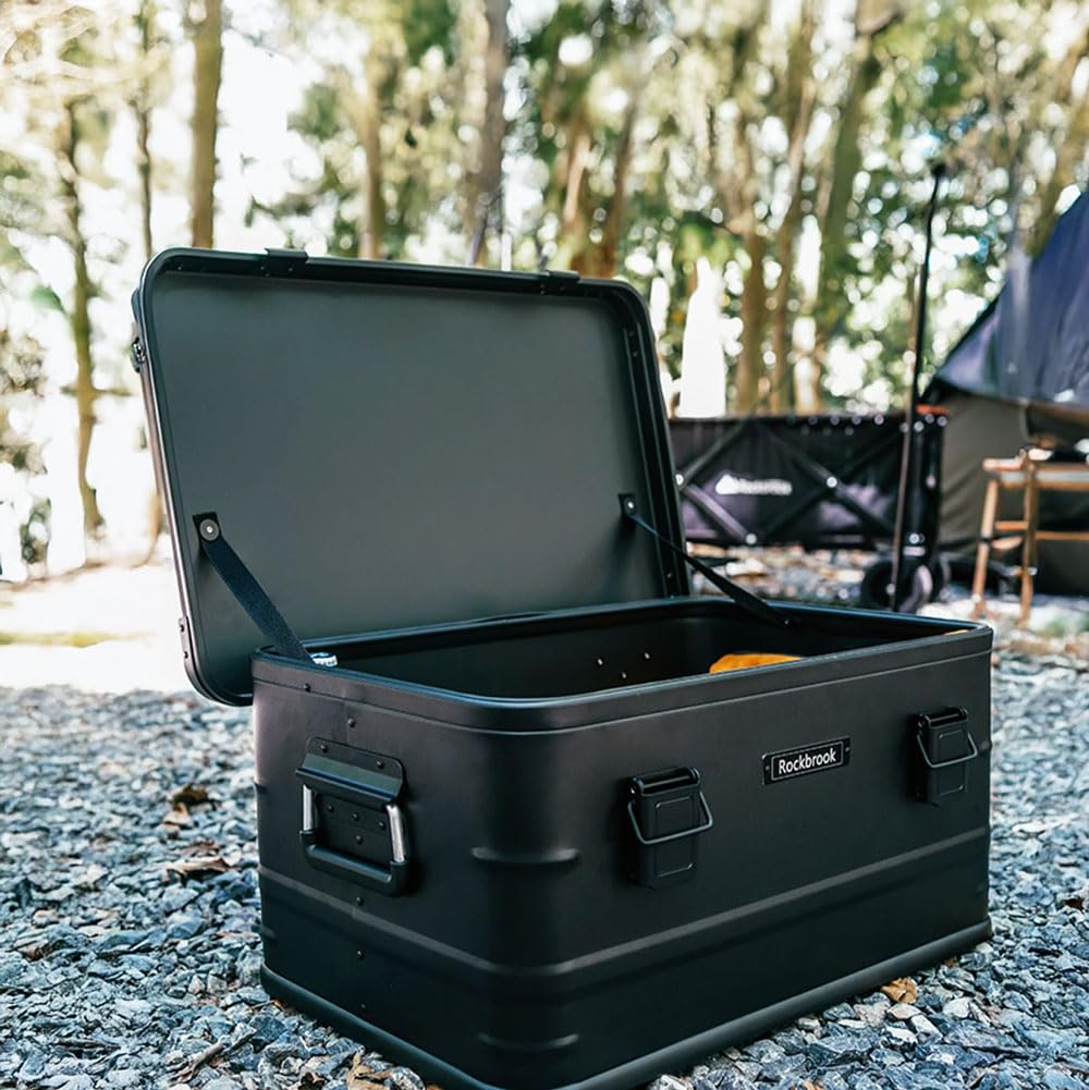 アルミニウムマグネシウム コンテナ キャンプ カスタム 50L (グレー) Amazon.co.jp: Trois anges 新企画 Rockbrook アルミニウム