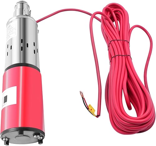 Miniatura 8 de Bomba sumergible de pozo profundo, bomba sumergible de pozo profundo DC12V 180W, bombas de agua de tornillo sumergible de acero inoxidable 4500rmin