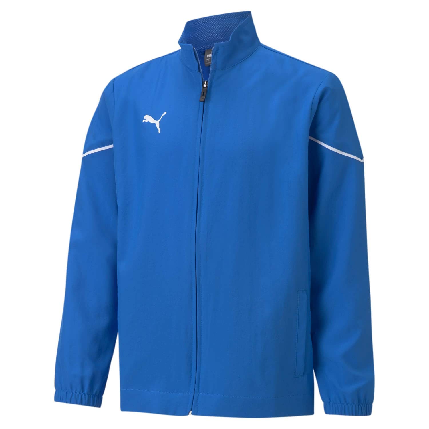 PUMA Unisex Kid's teamRISE Sideline Jacket Jr Track, Electric Blue Lemonade-Black, 176