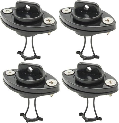 BESPORTBLE Kit de tapón de drenaje de kayak, 4 piezas de plástico universal de drenaje de canoa marina, kit de tapón de tapón de tapón de kayak