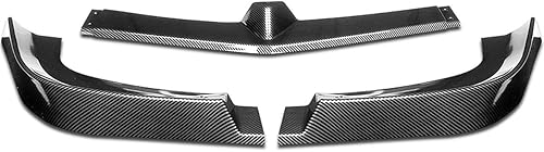 Miniatura 2 de DNA MOTORING 3 piezas de borde de parachoques delantero con estabilizador vertical compatible con 12-14 W204 Clase C con modelos de paquete de lujo,