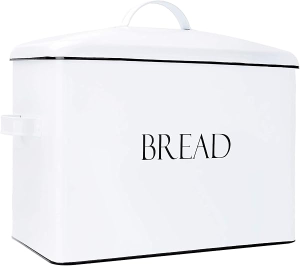 OUTSHINE Vintage Metal Bread Bin with High Capacity
