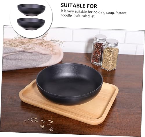 Miniatura 2 de UPKOCH Tazón de arroz de porcelana de imitación, cuenco de cerámica para ramen, platos de cerámica, platos de ramen, platos para servir, tazones de