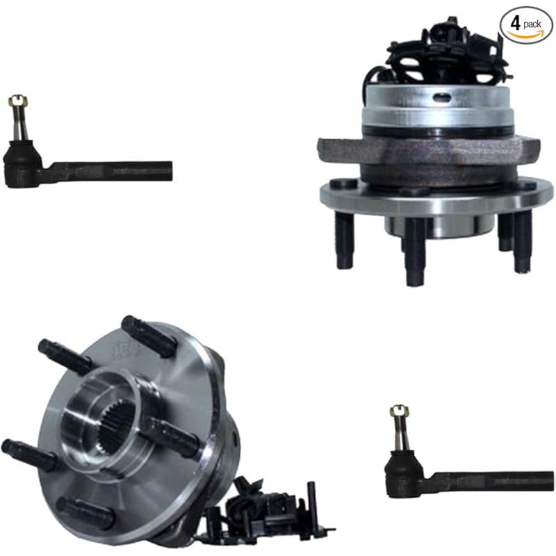 Detroit Axle w/ABS Front Wheel Hub and Bearing Assembly + Outer Tie