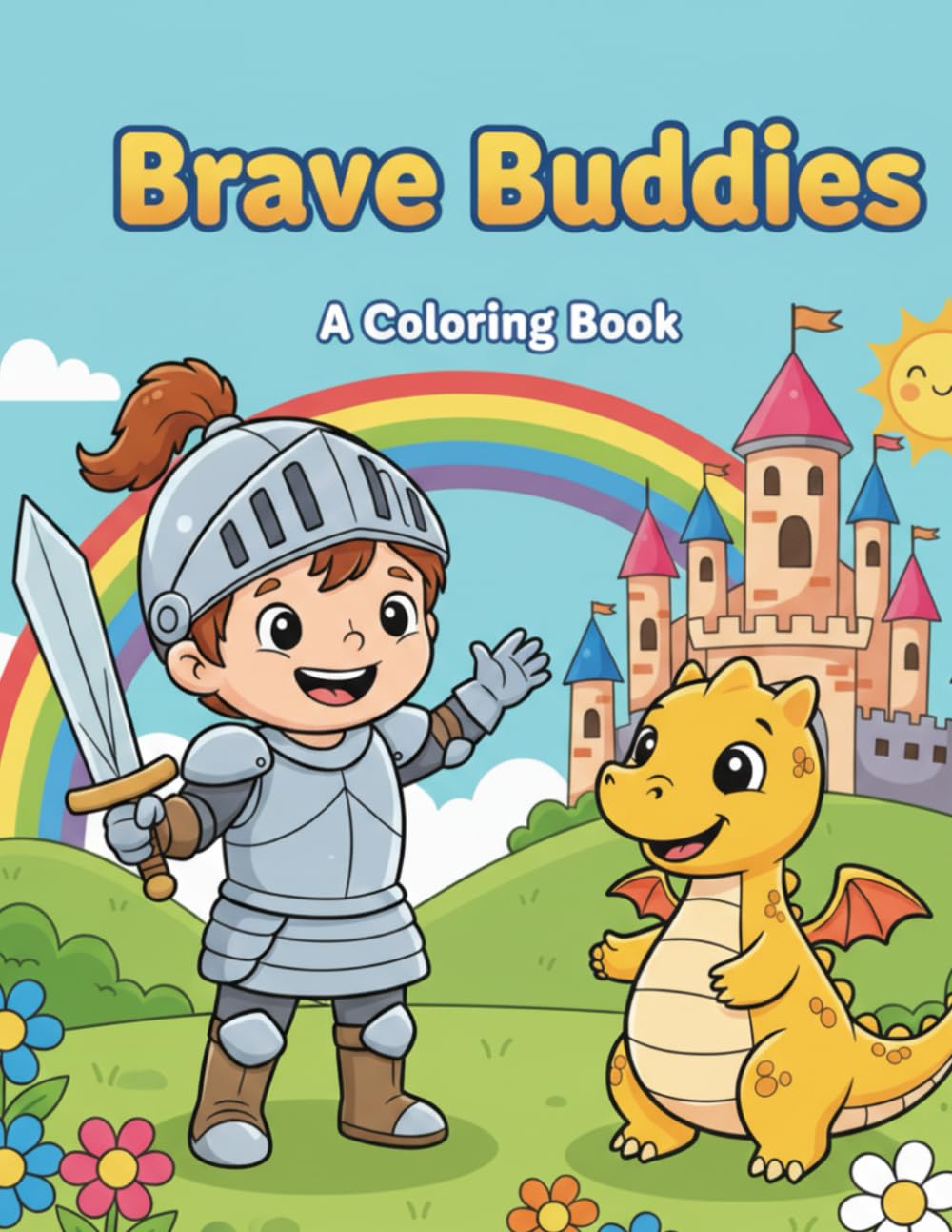 Brave Buddies: A Medieval Coloring Adventure!