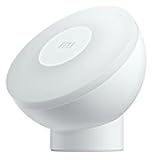 MI Motion Activated Night Light 2 - Bluetooth, 2800K Warm Yellow Light, No Visible Flicker, No Harmful Blue Light, 3× AA Batteries Last Over a Year