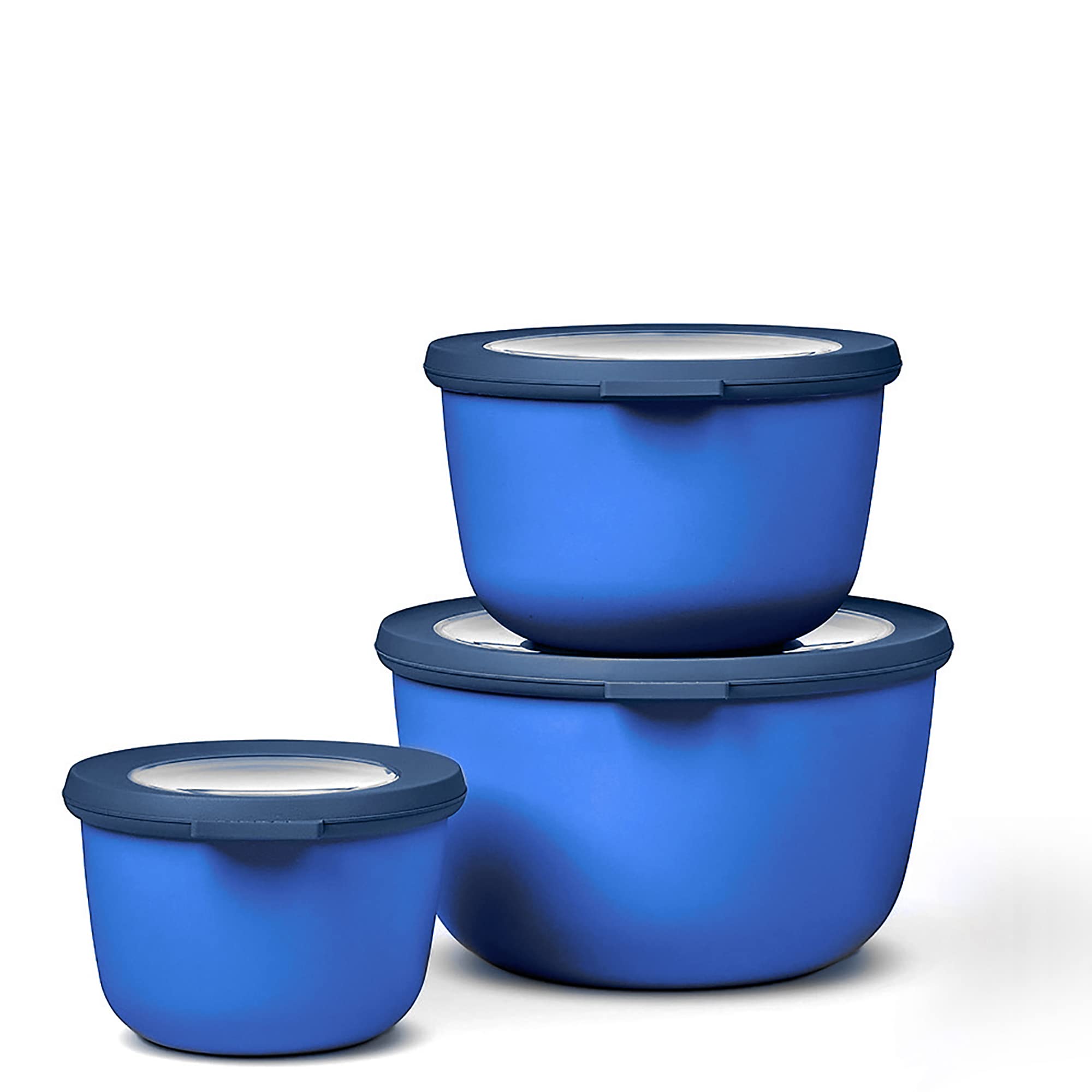 Mepal - Multi Bowl Cirqula Round - Contenitori Plastica con Coperchio - Adatto come contenitore ermetico per Frigo, microonde, Congelatore e piatti da portata - Ciotole Cucina - 750 ml - Vivid lilac
