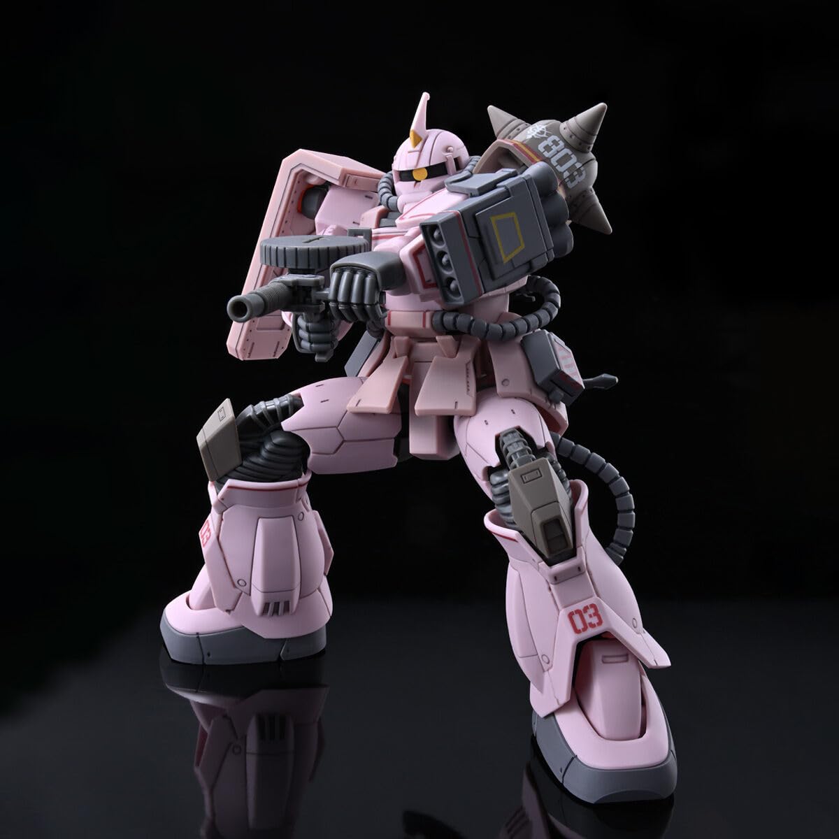 Amazon | HG 1/144 ザク・デザートタイプ ピンクパンサー隊機 色分け 