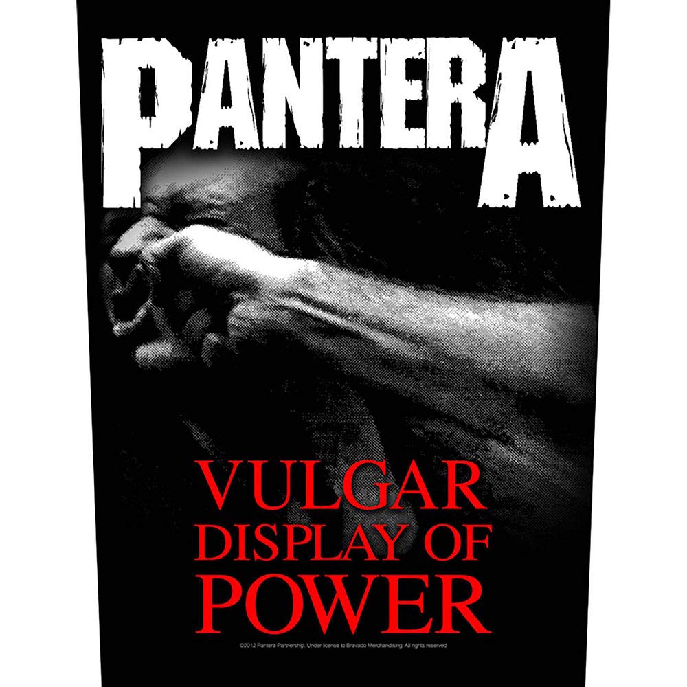 Pantera Unisex Schwarz Vulgar Display Of Power Backpatch