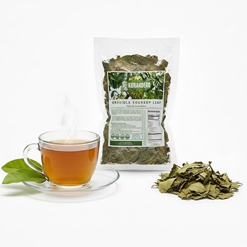 Miniatura 7 de KURANDERO Té de hoja de guanábana Graviola (Hoja de Guanabana)  1 libra (15.98 oz)  Hojas secas 100% naturales de primera calidad  Producto de