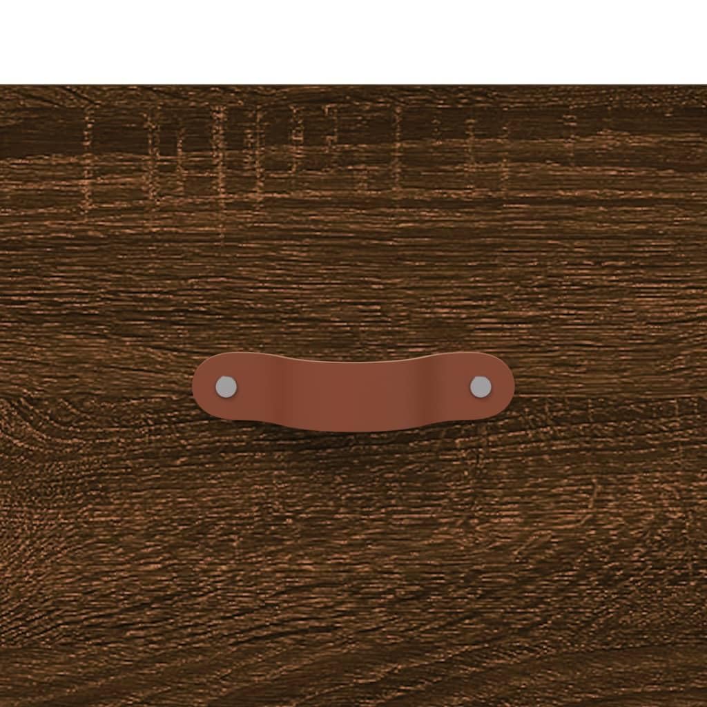 Homgoday Tavolino da caffè in rovere marrone, 50 x 50 x 40 cm, in legno ingegnerizzato, tavolino da tè per soggiorno, sala d'accoglienza degli ospiti, camera da letto e ufficio, tipo 2