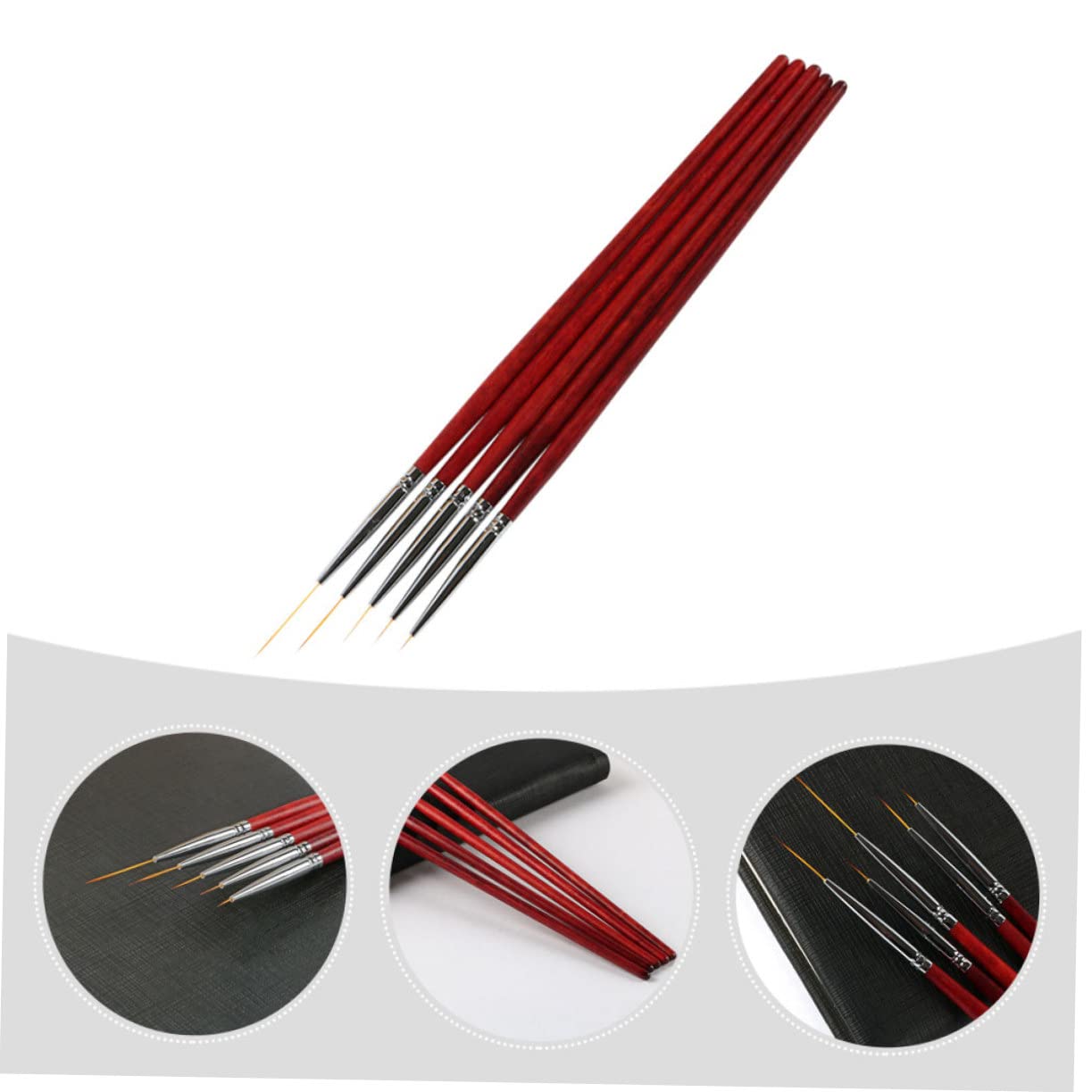 Healeved 20pezzi Pennelli Per Nail Art Strumenti Per Manicure Pennelli Di Disegno Per Unghie Di Pennini Per Decorazioni Unghie Accessori Per Nail Art Professionale