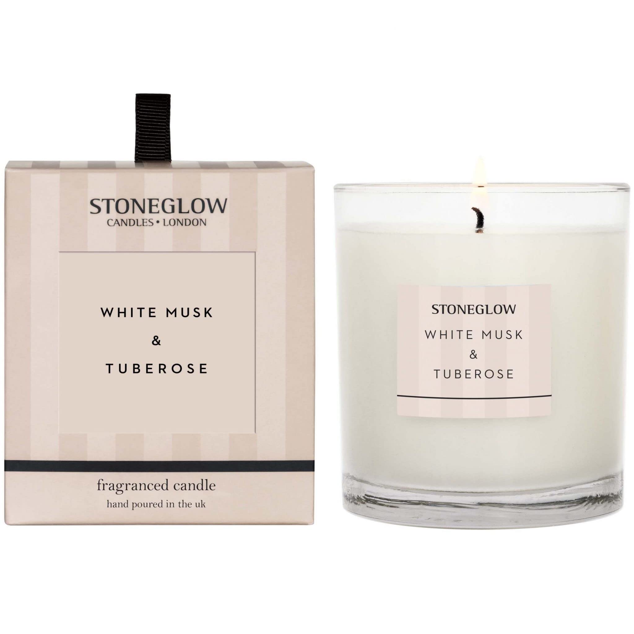 Stoneglow Modern Classics White Musk & Tuberose Scented Candle Tumbler 200g