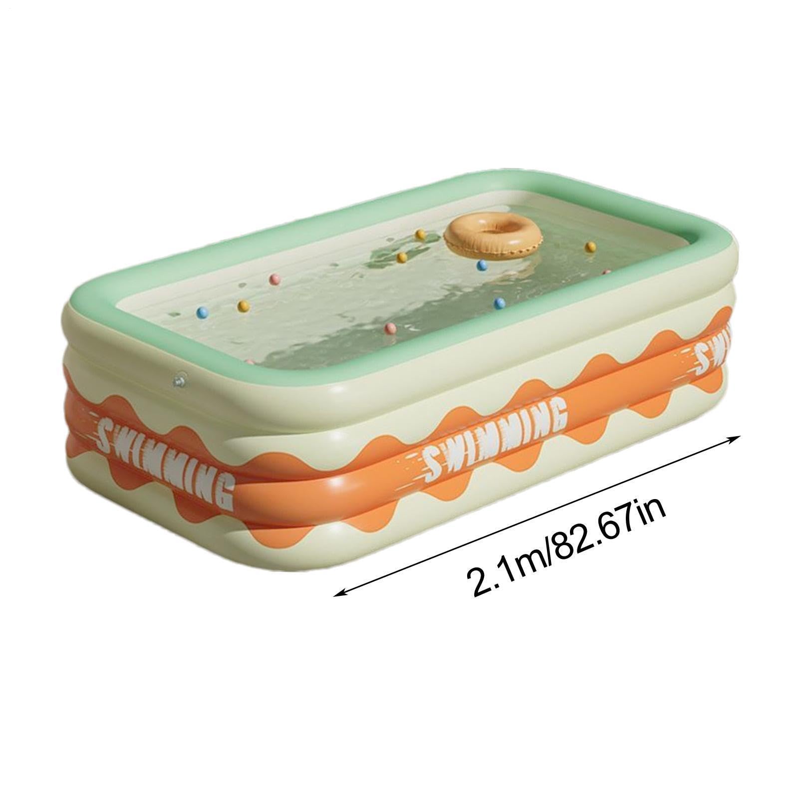 Piscina Gonfiabile Bambini Rettangolare 210 Cm PVC | Piscina Per Bambini