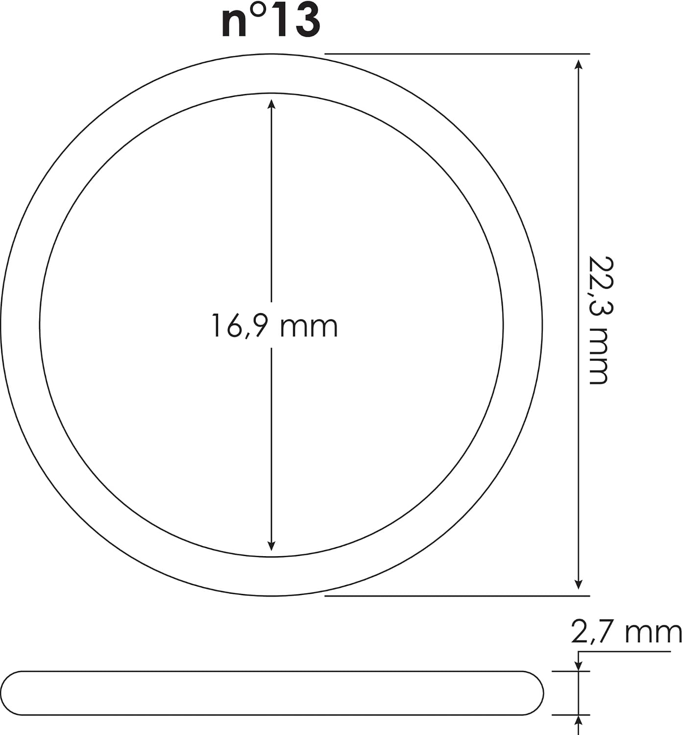 Somatherm For You CJ813 YOU-CJ813-5 Pack No.13 O-Ring-5 Pieces, Grey - Image 5