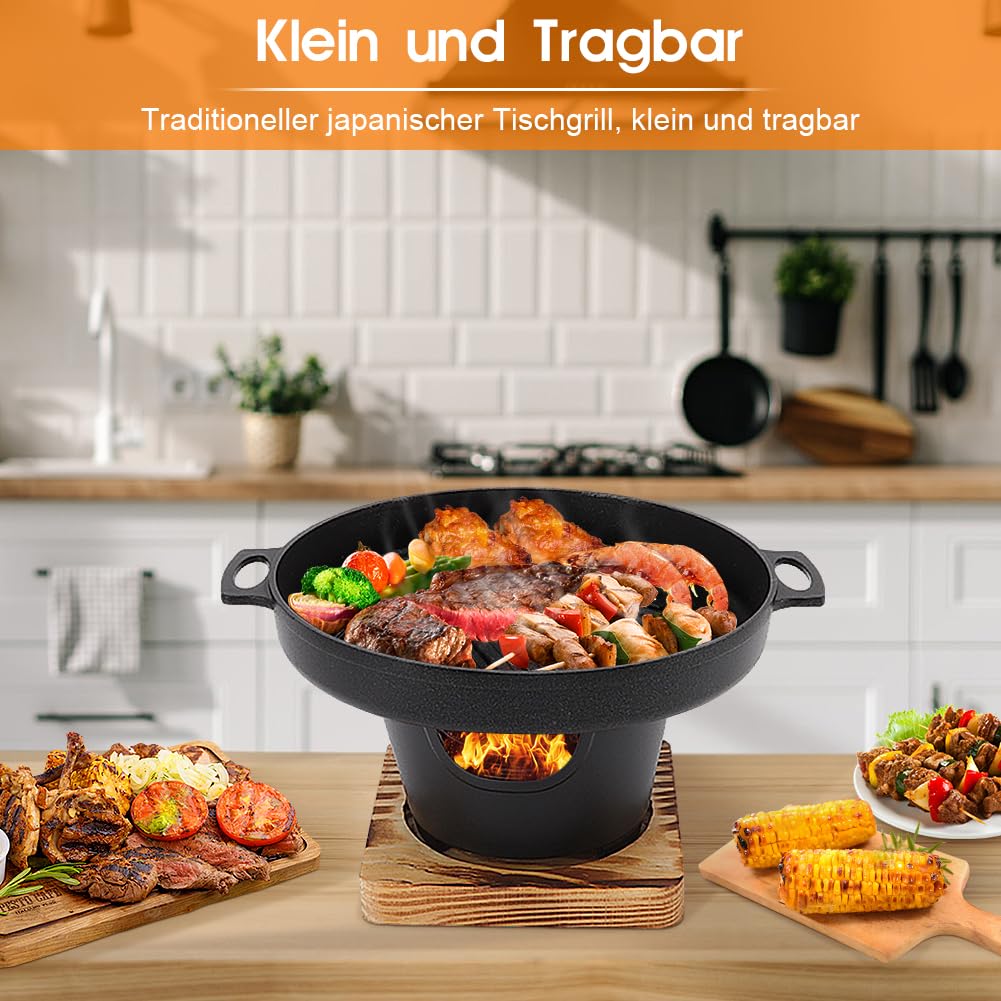Cocoarm Rookvrije tafelgrill, Draagbare mini-BBQ-grill