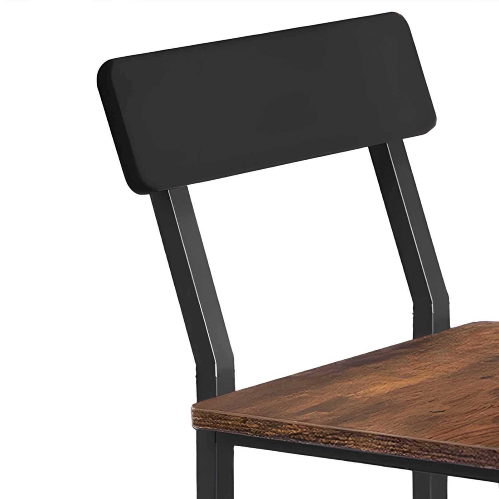 Küchenstühle, Stehhocker, Barhocker, Barhocker Holz, Küchenhocker, Barstuhl, Hocker mit Rückenlehne, Stabiler Hochstuhl für Küche Bar Theke, Industrial Design, rustikal, modern & komfortabel