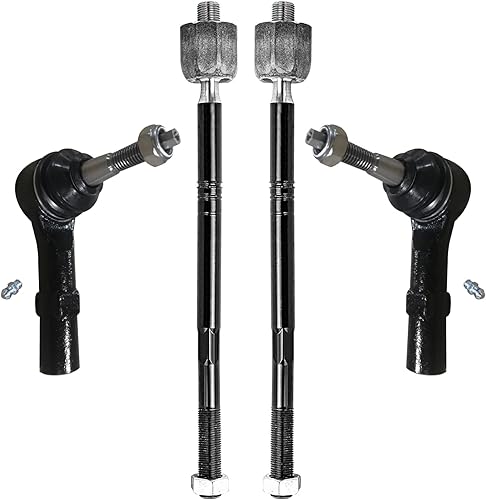 Miniatura 53 de Detroit Axle - Barras de acoplamiento delanteras 4WD para Dodge Dakota 2000-2004 Durango 2000-2003 2 extremos de barra de acoplamiento internos 2