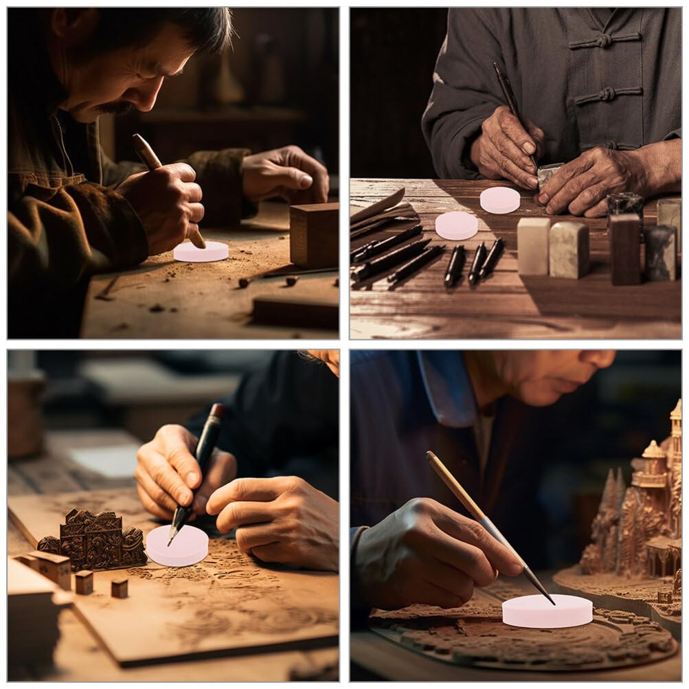 VILLCASE Create Your Own Stamps 6 Pack of Engraved Rubber Bricks DIY Art Supplies