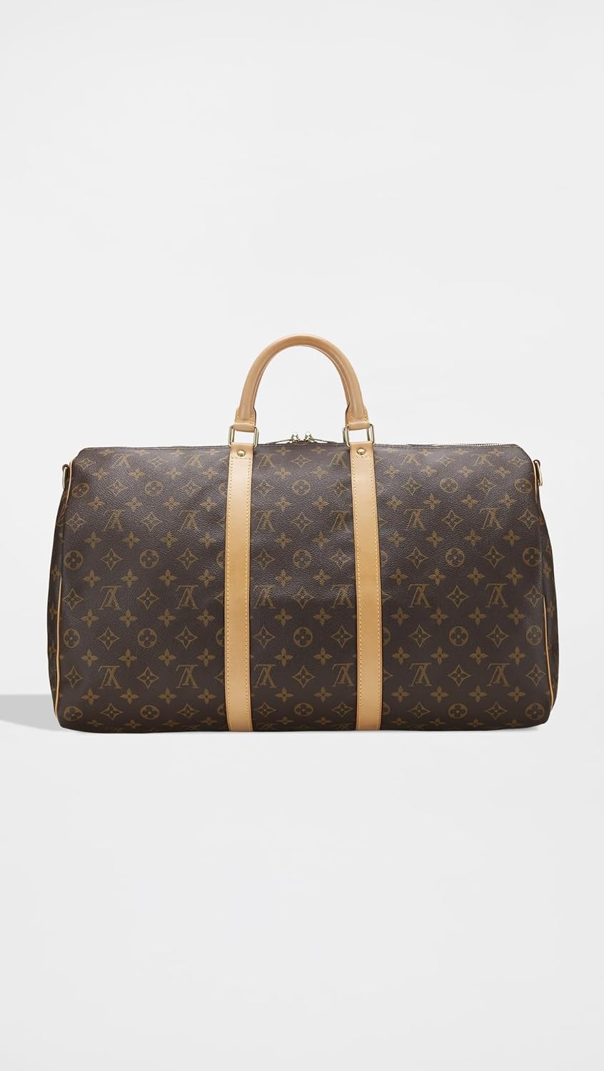 What Goes Around Comes Around Women's Pre-Loved Louis Vuitton Monogram Keepall Bandouliere Duffle 50, Brown, One Size - Image 3
