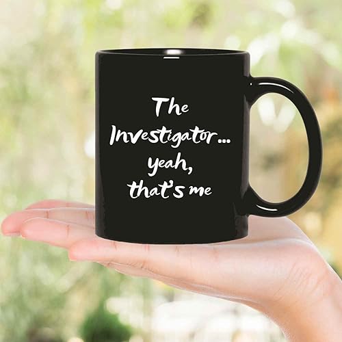 Miniatura 5 de Novelty Gift Humor Gifts For Detective Cop Fans - Celebrate Investigator's Police Role On Fathers Day - Limited Edition 11oz 15oz Black Coffee Mug