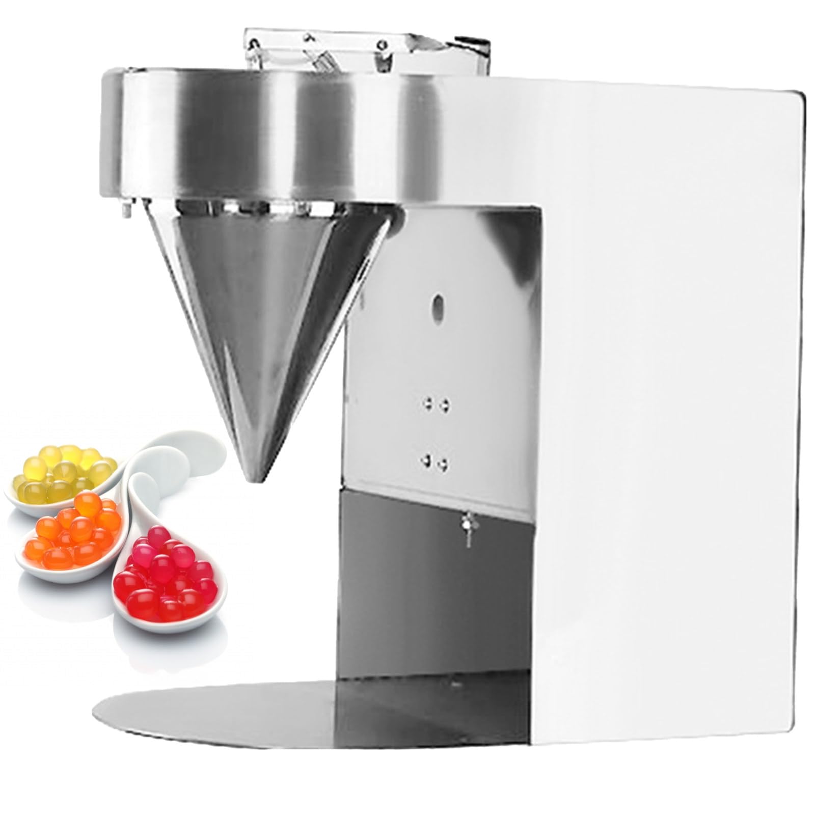 PtaTritious Commercial Bubble Tea Machine, Boba Pearl Maker, Boba Making Tapioca Pearls for Bubble Tea, Boba Cooker Pot with Panel, Popping Boba Molding Tool, 50kg/h