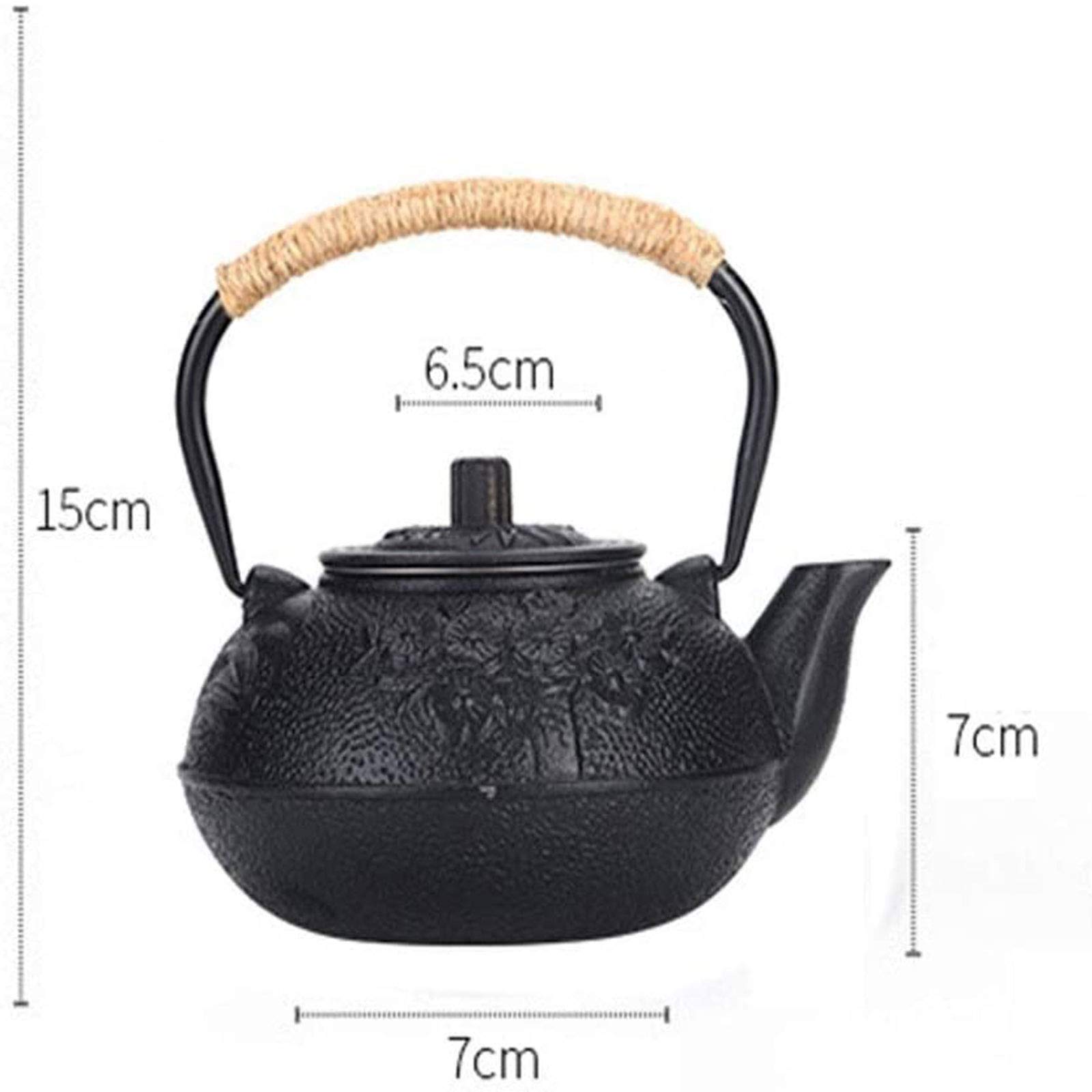 Tetera De Hierro Fundido Japonés De 600 Ml Con Infusor - Hervidor De Té De Hierro Fundido Mantiene La Temperatura - Vintage Lilac Blossom Tea Kettle - Artículo Del Coleccionista Para El Té Aficionados