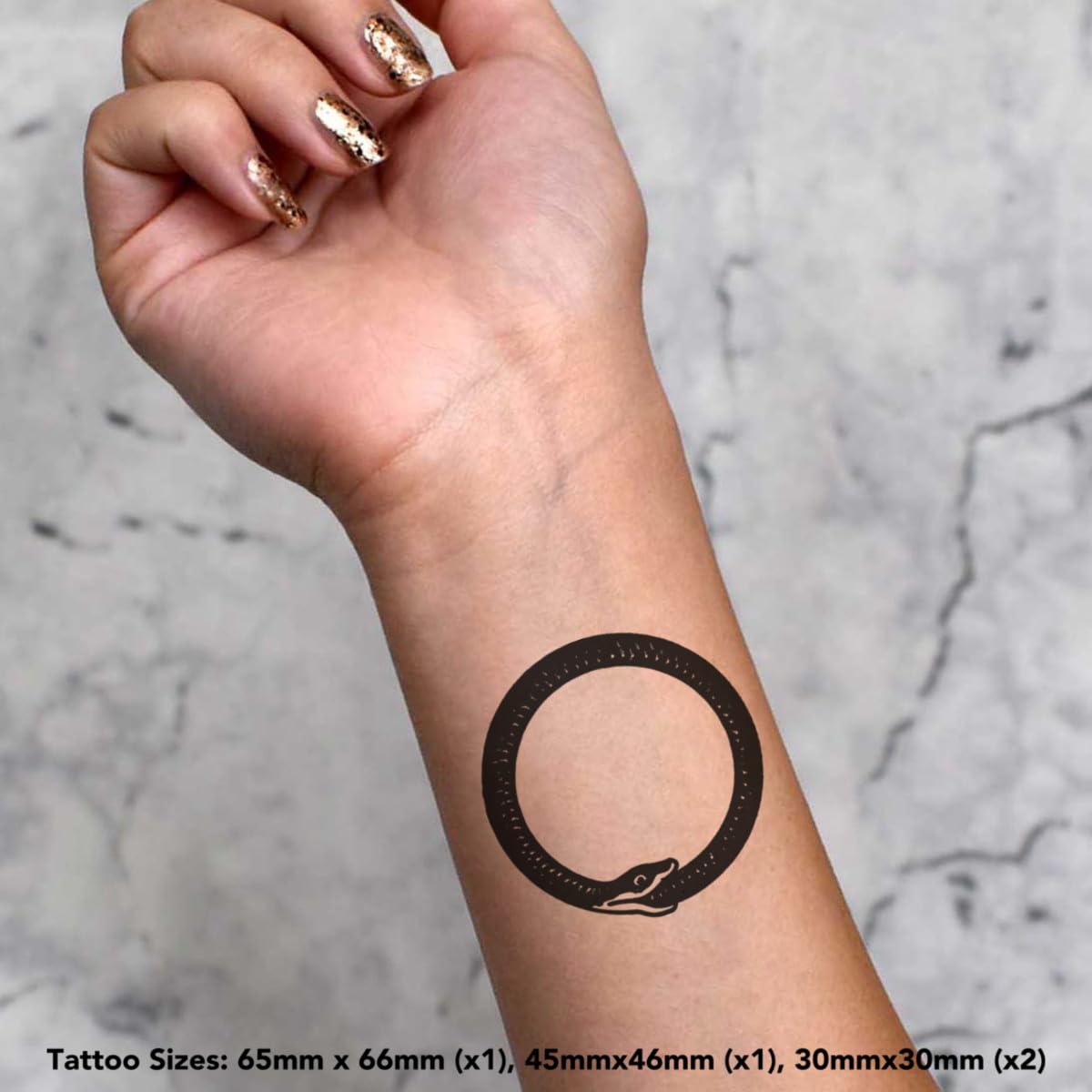 Amazon.com : Azeeda 4 x 'Ouroboros' Temporary Tattoos - Water