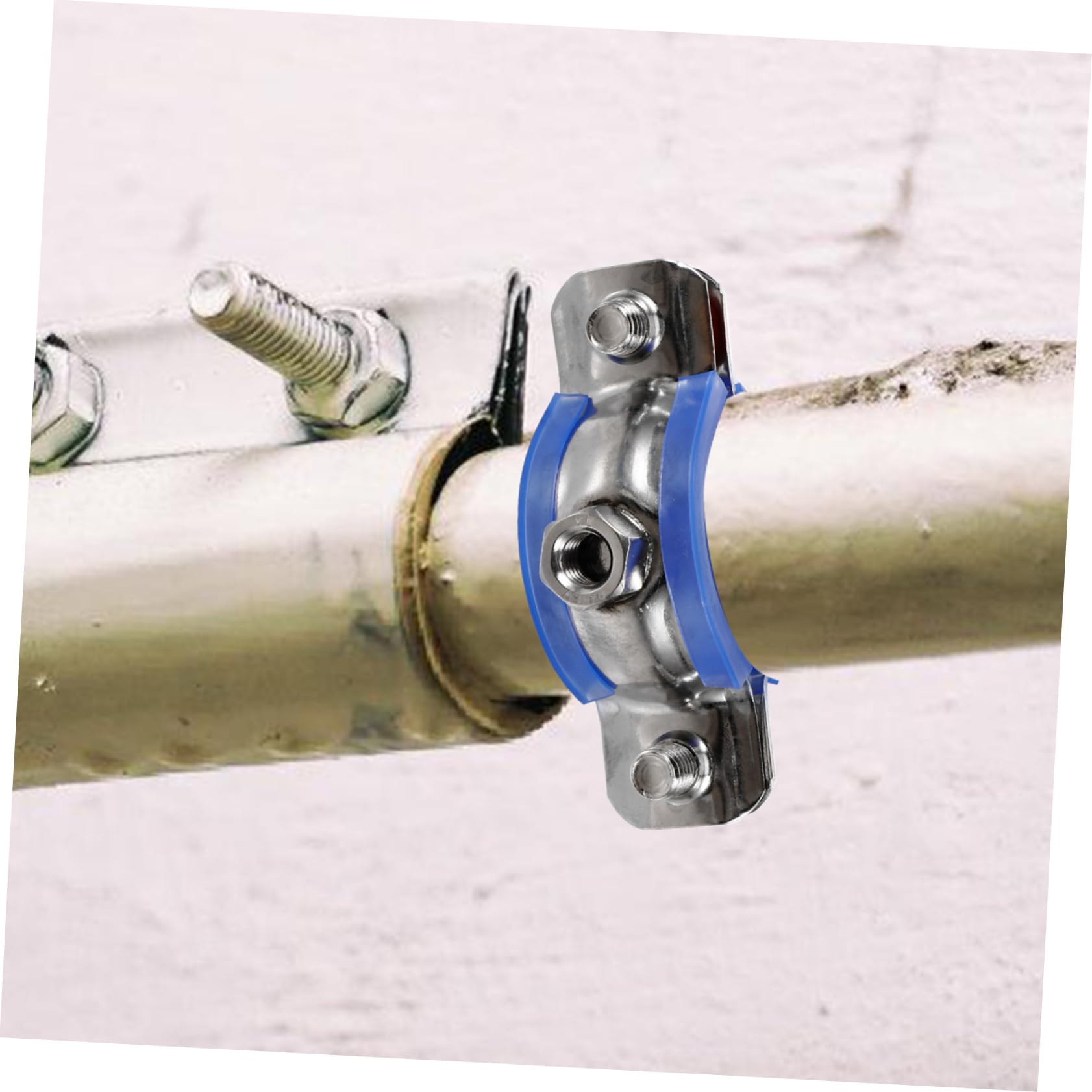 Operitacx 5 Set Fascetta Per in Acciaio Inossidabile Morsetto Per Regolabile Parete Morsetto Dell'anello Del Fascia Fascette Per Per 2 Pezzi*5