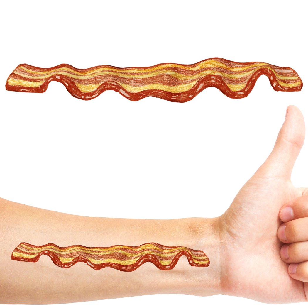 Groovi Bacon Temporary Tattoo (34 pack) TATT1157