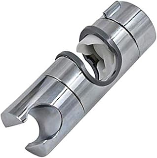 Universal Adjustable Shower Head Holder Slide Bar Bracket Replacement For Slide Bar (18-25MM O.D. , Bathroom Slider Clamp ,360 Degree Rotation ,Sprayer Holder )