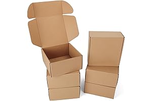 PHAREGE 8x8x4 Inch Shipping Gift Box (6 Pack)