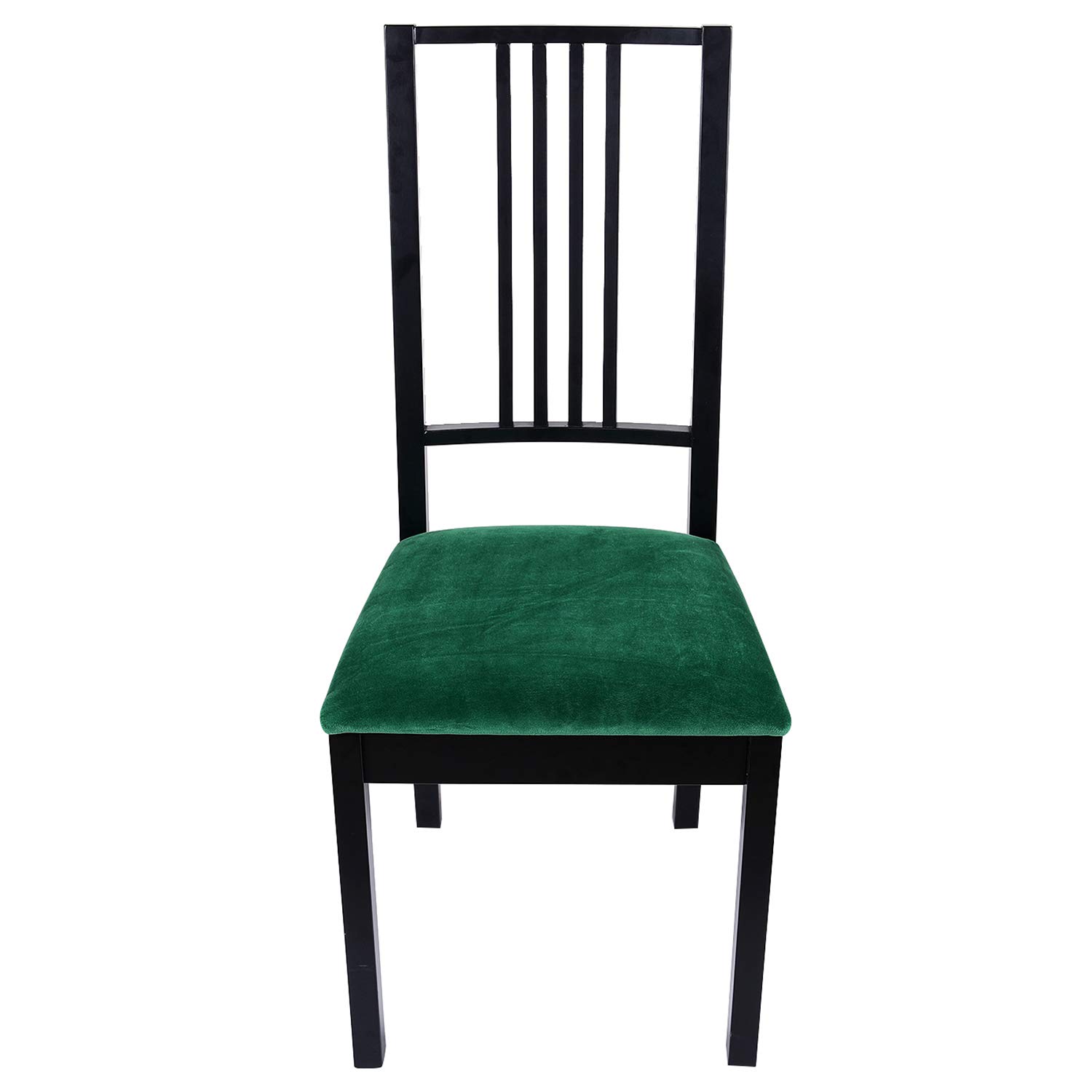 Homaxy Fundas Sillas Comedor, Muy Fácil de Limpiar Duradera, Modernas Funda Asiento Silla, Fundas Elásticas Chair Covers Lavables (Verde, Paquete de 6)