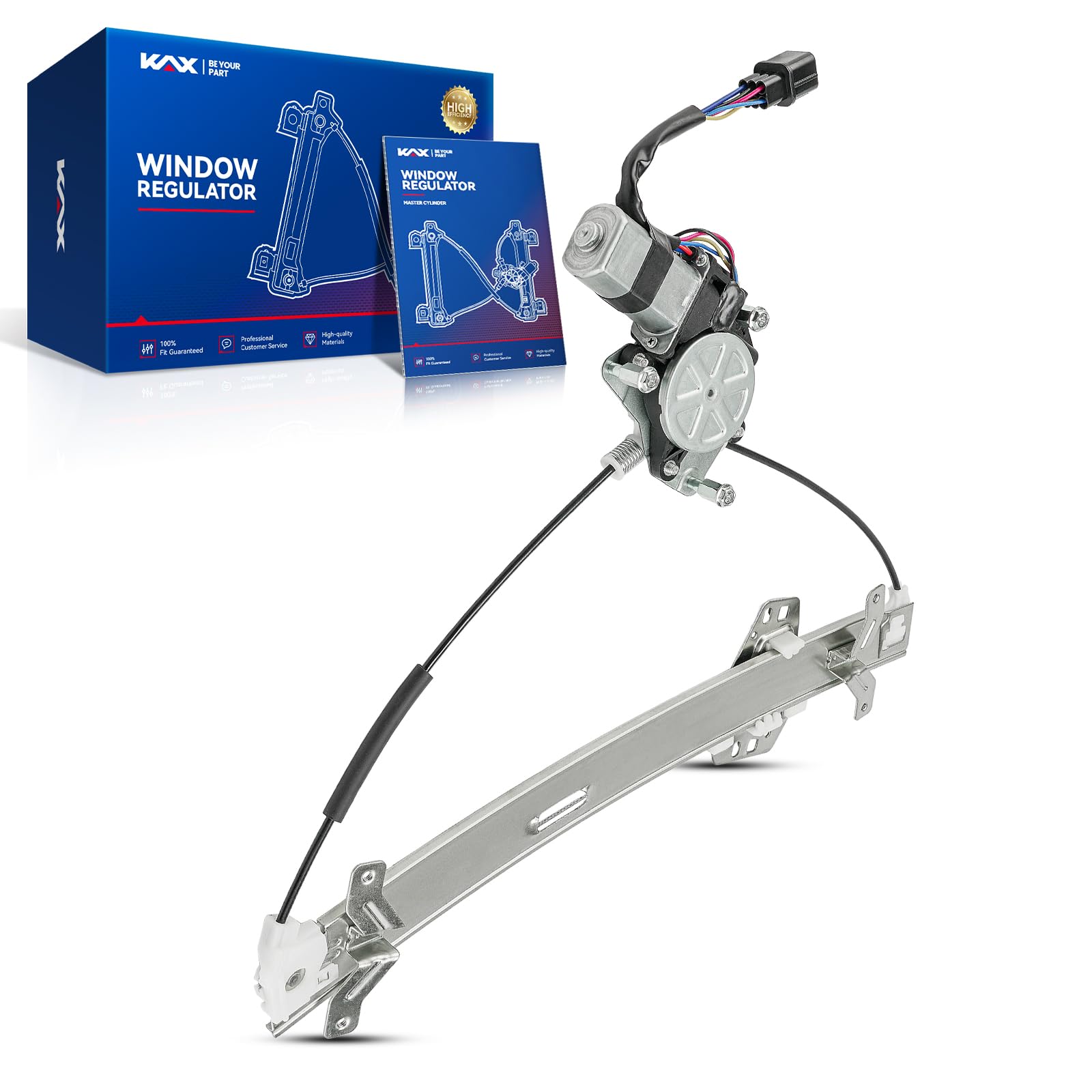 KAX Front Left Power Window Regulator w/Motor Fit for Acura TSX 2004-2008