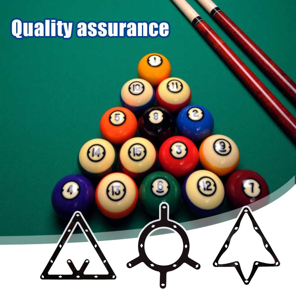 Ball Rack 6-Pack Billiard Magic Rack Sheets - Triangle Ball Positioning ...