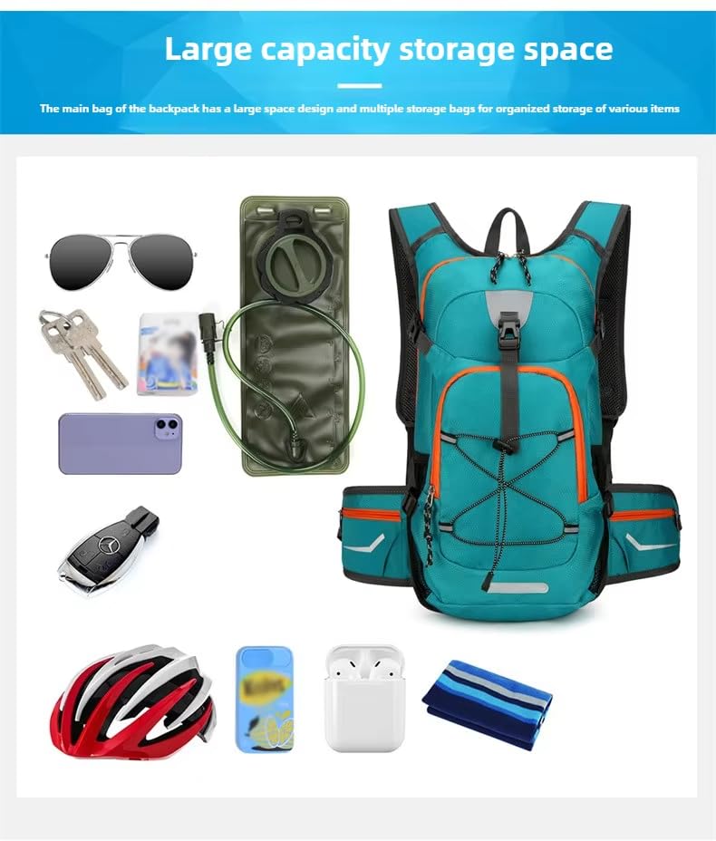 Mochila de senderismo impermeable ligera 20L naranja miniatura 5