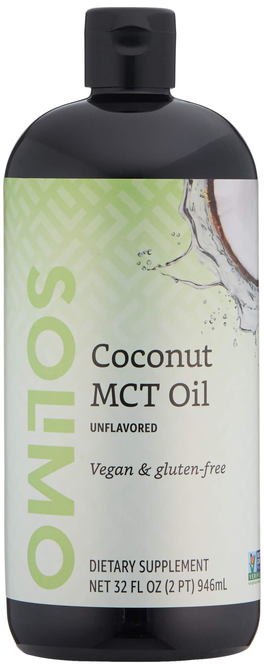 Amazon Brand - Solimo MCT Liquid Coconut Oil, Unflavored, 32 Fl Oz (Pack of 1)