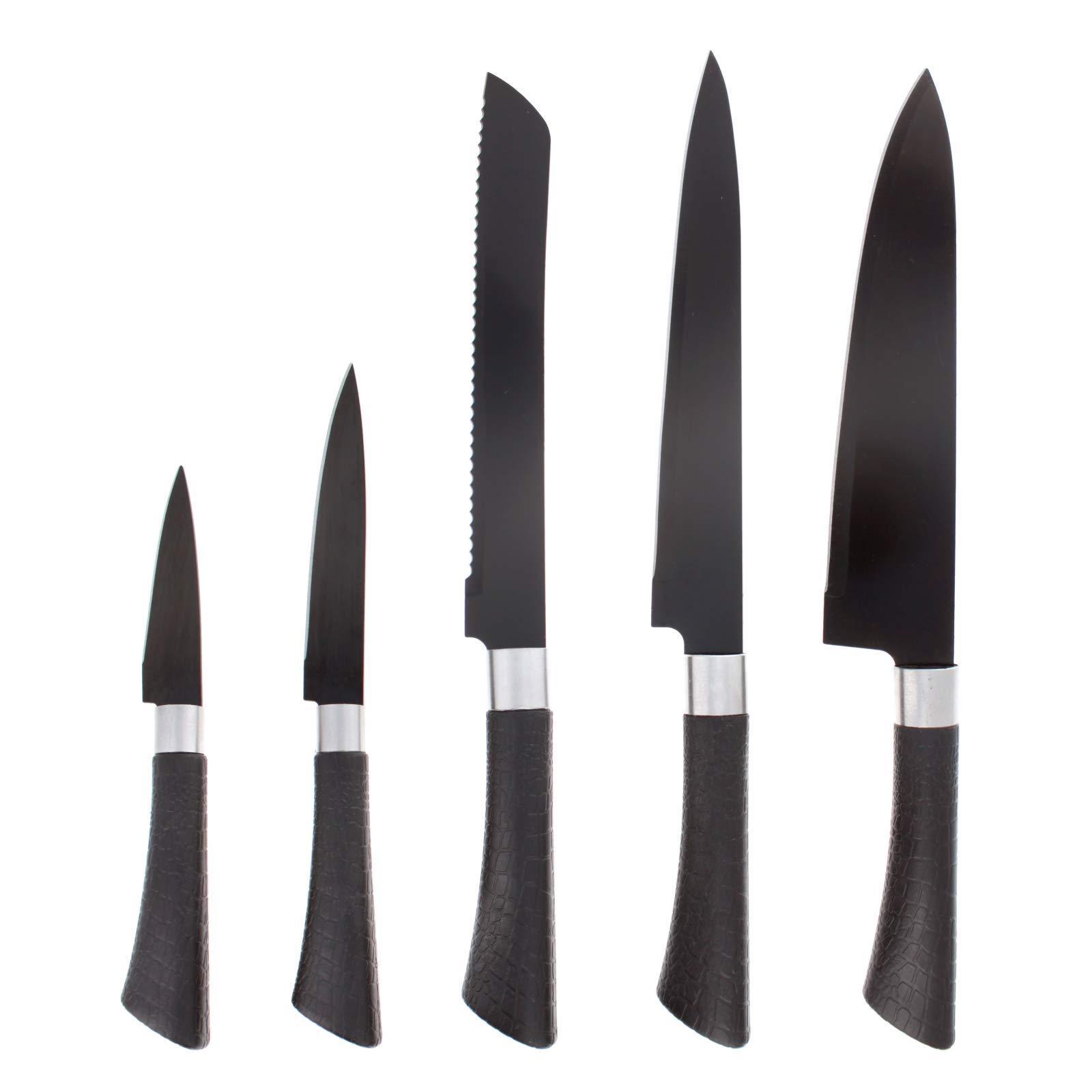 Beille 5 Piece Home Ergonomic Kitchen Knives Set 5 Knife Essential Bundle