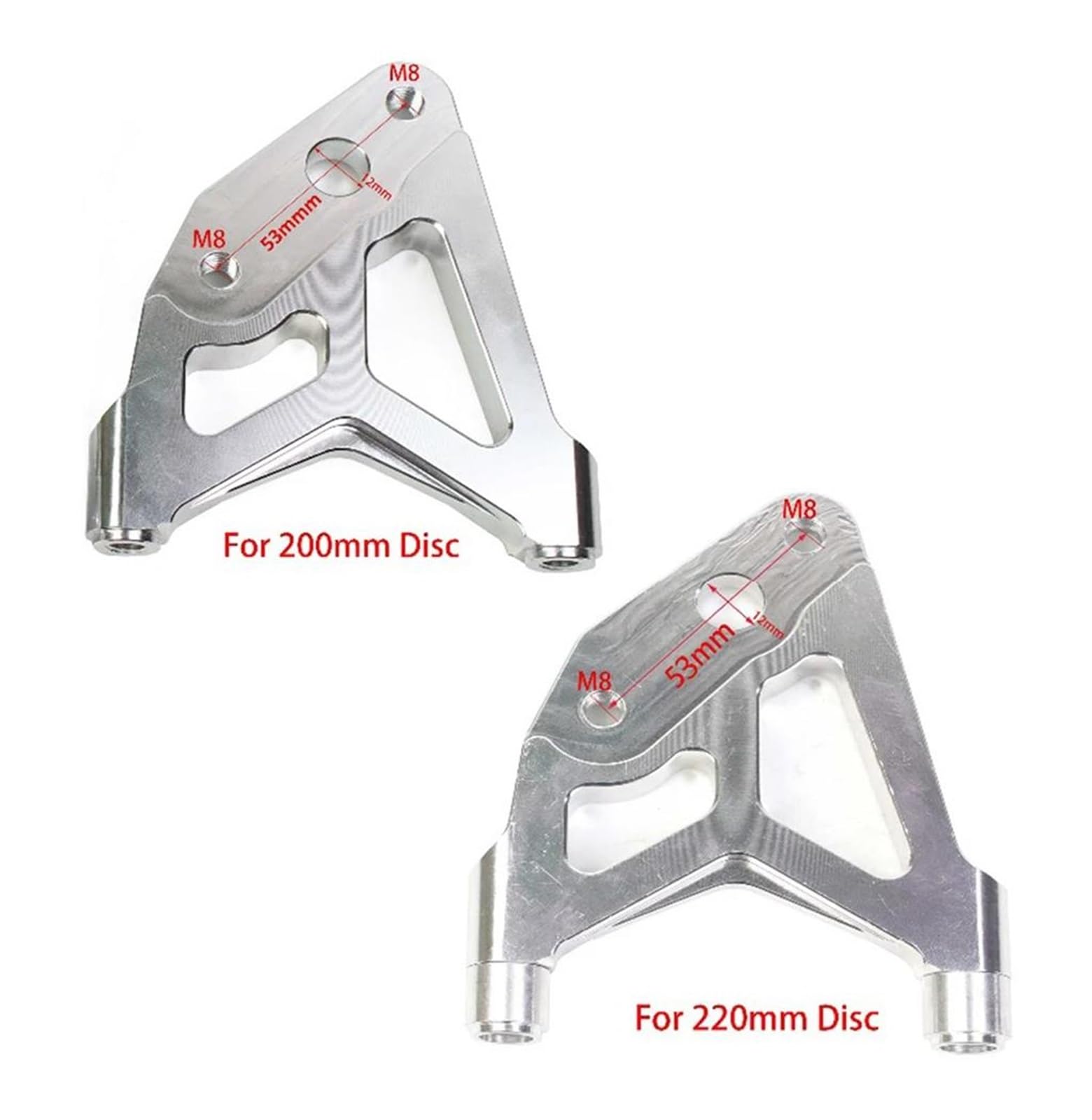 Pinze Freno Radiali A Quattro Pistoncini Da 82 Mm Per Moto, Per Dischi 200 E 220, Motore Elettrico Modificato, Scooter Turtle King(A,200MM)