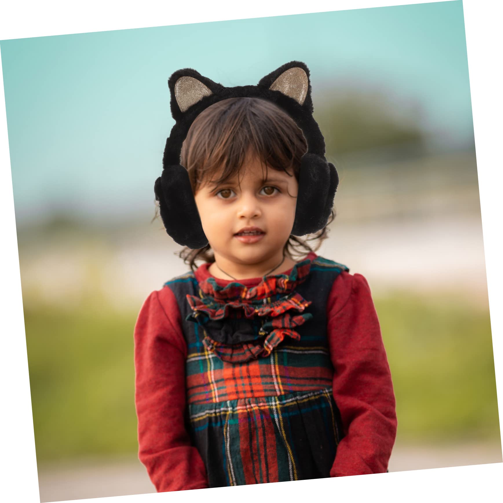 Veemoon Cat Ear Earmuffs Plush Ear Warmers for Winter Outdoor Activities Windproof Present for Cold Weather Compact for Easy Storage